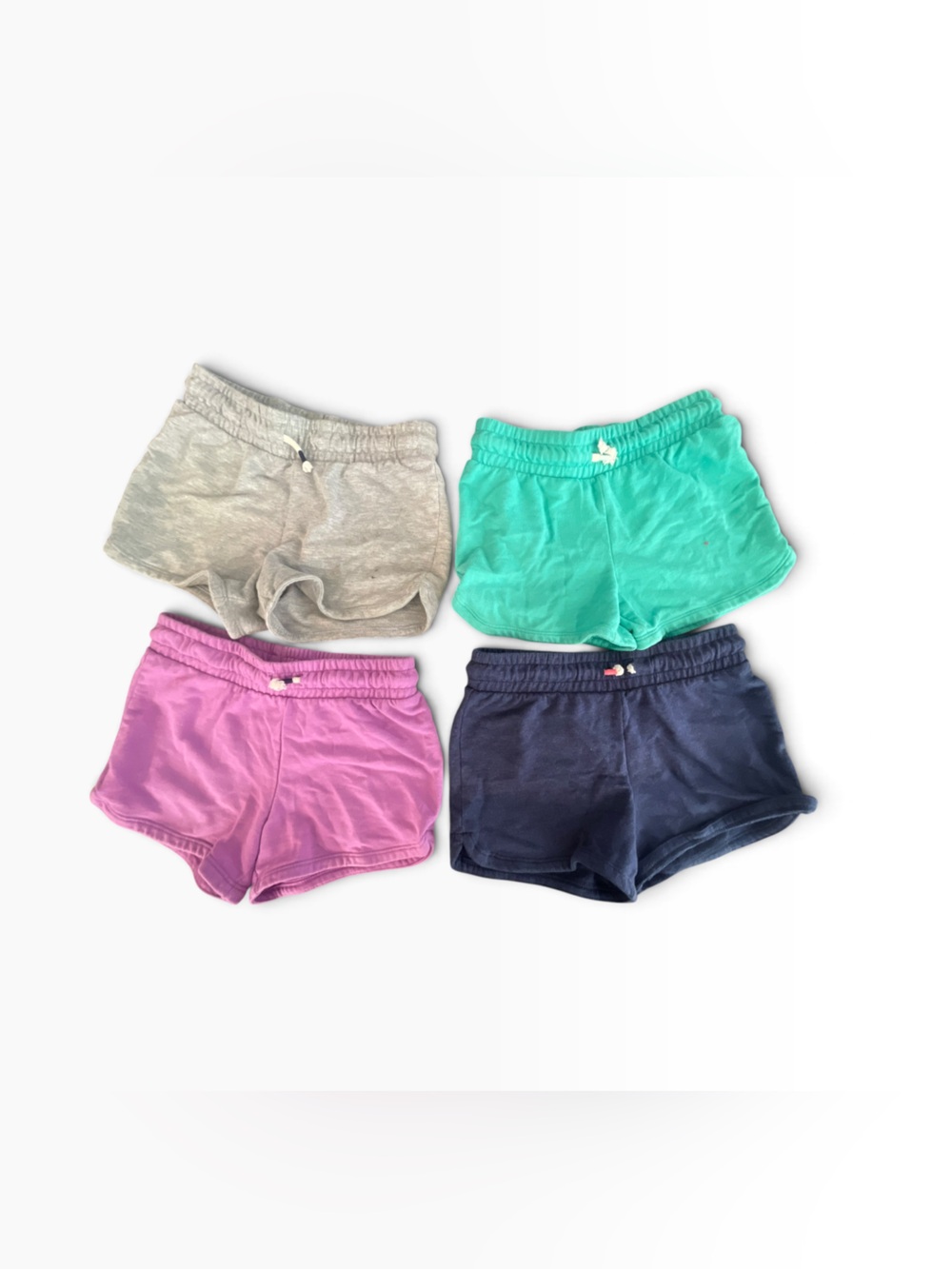 Cat & Jack Kids Shorts Bundle - Pink, Gray, Navy, Teal four Girls Med 7/8